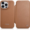iCarer CE Premium Leather Folio Case iPhone 14 Pro Magnetic Flip Leather Folio Case MagSafe brown - (WMI14220714-BN)