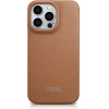 iCarer CE Premium Leather Folio Case iPhone 14 Pro Magnetic Flip Leather Folio Case MagSafe brown - (WMI14220714-BN)