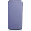 iCarer CE Premium Leather Folio Case iPhone 14 Pro Max Magnetic Flip Leather Folio Case MagSafe Light Purple - (WMI14220716-LP)