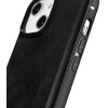iCarer Leather Oil Wax case covered with natural leather for iPhone 14 Plus black - (WMI14220719-BK)