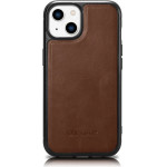 iCarer Leather Oil Wax Genuine Leather Case for iPhone 14 Plus (MagSafe Compatible) Brown - (WMI14220719-BN)