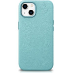 iCarer Litchi Premium Leather Case iPhone 14 Magnetic Leather Case with MagSafe Green - (WMI14220709-GN)