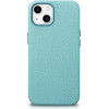 iCarer Litchi Premium Leather Case iPhone 14 Plus Magnetic Leather Case with MagSafe Green - (WMI14220711-GN)