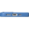 iCarer Litchi Premium Leather Case iPhone 14 Plus Magnetic Leather Case with MagSafe Light Blue - (WMI14220711-LB)