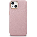 iCarer Litchi Premium Leather Case iPhone 14 Plus Magnetic Leather Case with MagSafe Pink - (WMI14220711-PK)