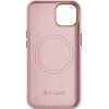 iCarer Litchi Premium Leather Case iPhone 14 Plus Magnetic Leather Case with MagSafe Pink - (WMI14220711-PK)