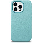 iCarer Litchi Premium Leather Case iPhone 14 Pro Magnetic Leather Case with MagSafe Green - (WMI14220710-GN)