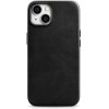 iCarer Oil Wax Premium Leather Case iPhone 14 Plus Magnetic Leather Case with MagSafe Black - (WMI14220703-BK)