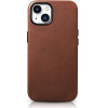 iCarer Oil Wax Premium Leather Case iPhone 14 Plus Magnetic Leather Case with MagSafe Brown - (WMI14220703-RB)