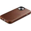 iCarer Oil Wax Premium Leather Case iPhone 14 Plus Magnetic Leather Case with MagSafe Brown - (WMI14220703-RB)