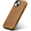 iCarer Oil Wax Premium Leather Case iPhone 14 Plus Magnetic Leather Case with MagSafe Brown - (WMI14220703-TN)