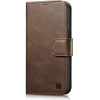 iCarer Oil Wax Wallet Case 2in1 Cover iPhone 14 Plus Anti-RFID Leather Flip Case Brown - (WMI14220723-BN)