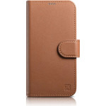 iCarer Wallet Case 2in1 case iPhone 14 leather cover with flap Anti-RFID brown - (WMI14220725-BN)
