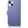 iCarer Wallet Case 2in1 Cover iPhone 14 Plus Anti-RFID Leather Flip Case Light Purple - (WMI14220727-LP)