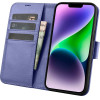 iCarer Wallet Case 2in1 Cover iPhone 14 Plus Anti-RFID Leather Flip Case Light Purple - (WMI14220727-LP)