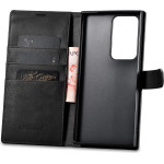 iCarer Wallet Case for Samsung Galaxy S23 Ultra leather case wallet black - (AKSM09-BK)