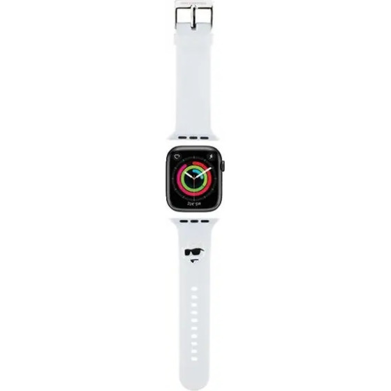 Karl Lagerfeld 3D Rubber Choupette Head Strap for Apple Watch 42/44/45/49mm - White - (KF001839-0)