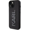 Karl Lagerfeld 3D Rubber Glitter Logo case for iPhone 15 - black - (KF001716-0)