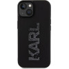 Karl Lagerfeld 3D Rubber Glitter Logo case for iPhone 15 - black - (KF001716-0)