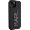 Karl Lagerfeld 3D Rubber Glitter Logo case for iPhone 15 - black - (KF001716-0)