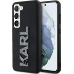 Karl Lagerfeld 3D Rubber Glitter Logo case for Samsung Galaxy S23 - black - (KF001959-0)