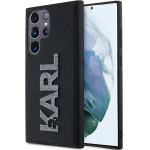 Karl Lagerfeld 3D Rubber Glitter Logo case for Samsung Galaxy S24 Ultra - black - (KF002032-0)