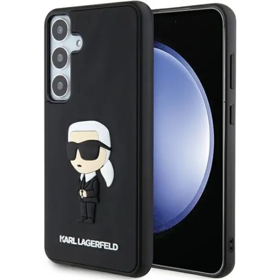 Karl Lagerfeld 3D Rubber Ikonik case for Samsung Galaxy S24+ - black - (KF001939-0)