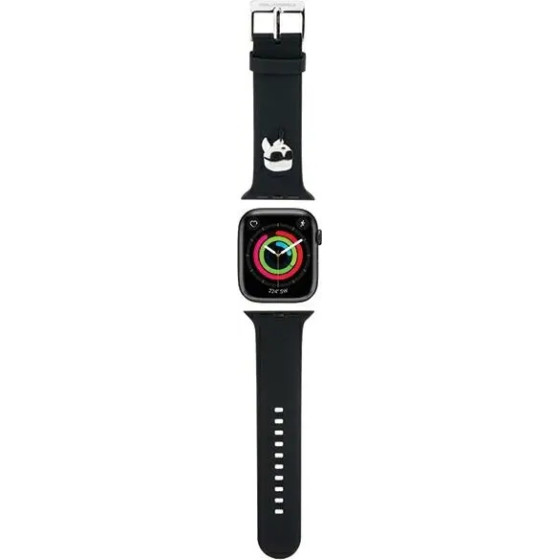Karl Lagerfeld 3D Rubber Karl Head strap for Apple Watch 42/44/45/49mm - black - (KF001841-0)