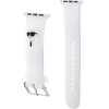 Karl Lagerfeld 3D Rubber Karl Head strap for Apple Watch 42/44/45/49mm - white - (KF001843-0)