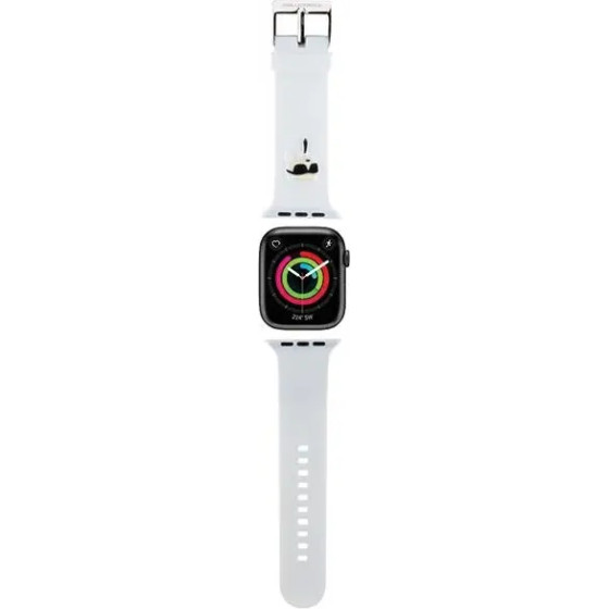 Karl Lagerfeld 3D Rubber Karl Head strap for Apple Watch 42/44/45/49mm - white - (KF001843-0)
