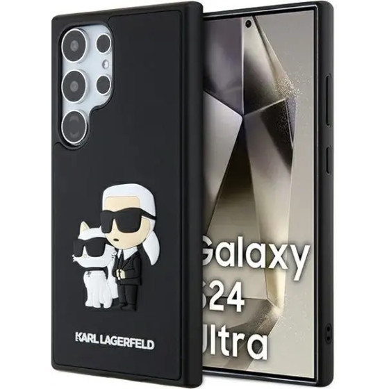 Karl Lagerfeld 3D Rubber Karl&Choupette case for Samsung Galaxy S24 Ultra - black - (KF001937-0)