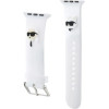 Karl Lagerfeld 3D Rubber Karl&Choupette Heads strap for Apple Watch 38/40/41mm - white - (KF001929-0)