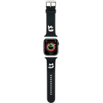 Karl Lagerfeld 3D Rubber Karl&Choupette Heads strap for Apple Watch 42/44/45/49mm - black - (KF001845-0)