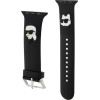 Karl Lagerfeld 3D Rubber Karl&Choupette Heads strap for Apple Watch 42/44/45/49mm - black - (KF001845-0)