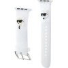 Karl Lagerfeld 3D Rubber Karl&Choupette Heads strap for Apple Watch 42/44/45/49mm - white - (KF001846-0)