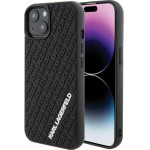 Karl Lagerfeld 3D Rubber Multi Logo case for iPhone 15 - black - (KF001708-0)
