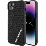 Karl Lagerfeld 3D Rubber Multi Logo case for iPhone 15 Plus - black - (KF001709-0)