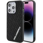 Karl Lagerfeld 3D Rubber Multi Logo case for iPhone 15 Pro - black - (KF001710-0)
