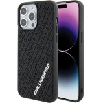Karl Lagerfeld 3D Rubber Multi Logo case for iPhone 15 Pro Max - black - (KF001711-0)