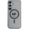Karl Lagerfeld Button Choupette Head Printed Logo MagSafe Samsung Galaxy S25 case black - (KF002465-0)