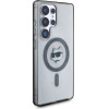 Karl Lagerfeld Button Choupette Head Printed Logo MagSafe Samsung Galaxy S25 Ultra case black - (KF002467-0)