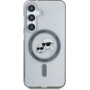Karl Lagerfeld Button Karl & Choupette Heads Printed Logo MagSafe Samsung Galaxy S25 case black - (KF002468-0)