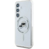 Karl Lagerfeld Case Button Karl & Choupette Heads Printed Logo MagSafe Samsung Galaxy S25 Plus white - (KF002473-0)