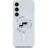 Karl Lagerfeld Case Button Karl & Choupette Heads Printed Logo MagSafe Samsung Galaxy S25 Plus white - (KF002473-0)
