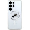 Karl Lagerfeld Case Button Karl & Choupette Heads Printed Logo MagSafe Samsung Galaxy S25 Ultra white - (KF002474-0)