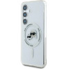 Karl Lagerfeld Case Button Karl & Choupette Heads Printed Logo MagSafe Samsung Galaxy S25 white - (KF002472-0)