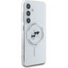 Karl Lagerfeld Case Button Karl & Choupette Heads Printed Logo MagSafe Samsung Galaxy S25 white - (KF002472-0)