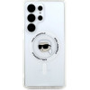 Karl Lagerfeld Case Button Karl Head Printed Logo MagSafe Samsung Galaxy S25 Ultra white - (KF002476-0)