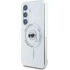 Karl Lagerfeld Case Button Karl Head Printed Logo MagSafe Samsung Galaxy S25 white - (KF002475-0)
