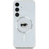 Karl Lagerfeld Case Button Karl Head Printed Logo MagSafe Samsung Galaxy S25 white - (KF002475-0)